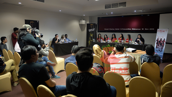 Suasana konferensi pers Roadshow Miss POPULAR 2016