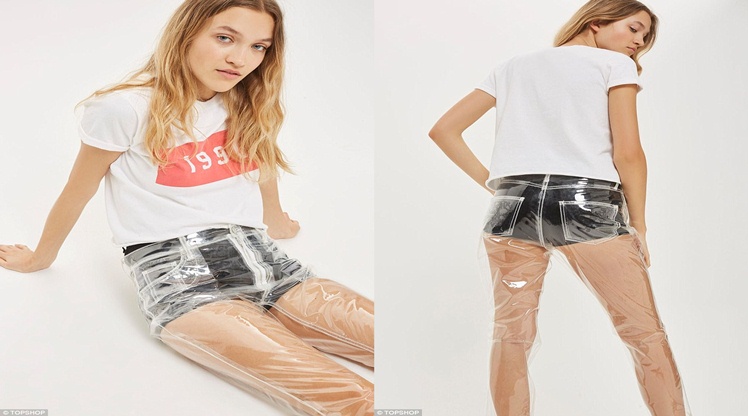 jeans transparan