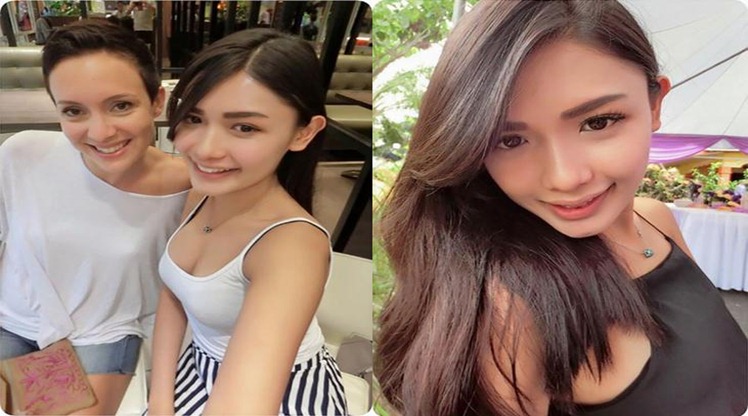 wanita cantik di bank
