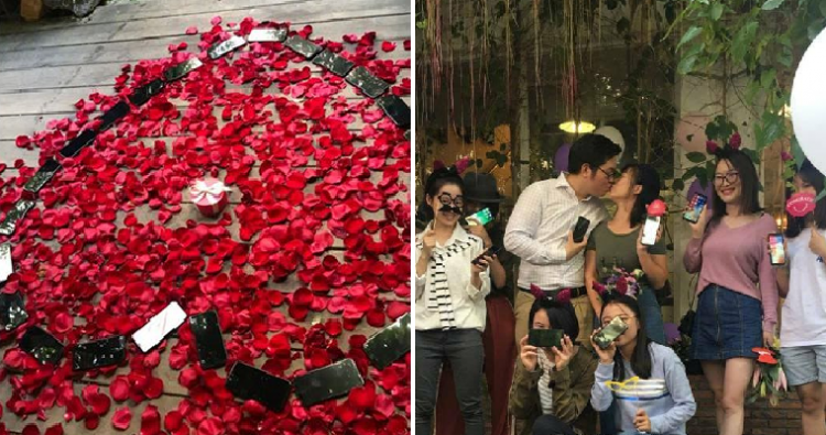 Bikin Iri, Pria Asal China Ini Sukses Lamar Kekasihnya dengan 25 iPhone X!
