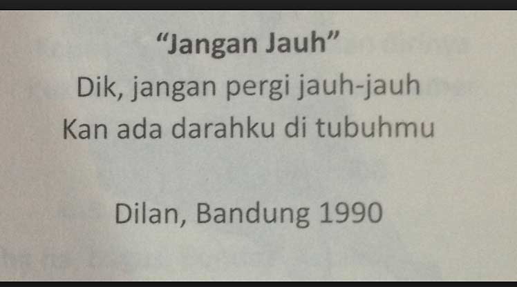 Yuk Senyam Senyum sama Kata Kata Gombal Kocak ala Dilan